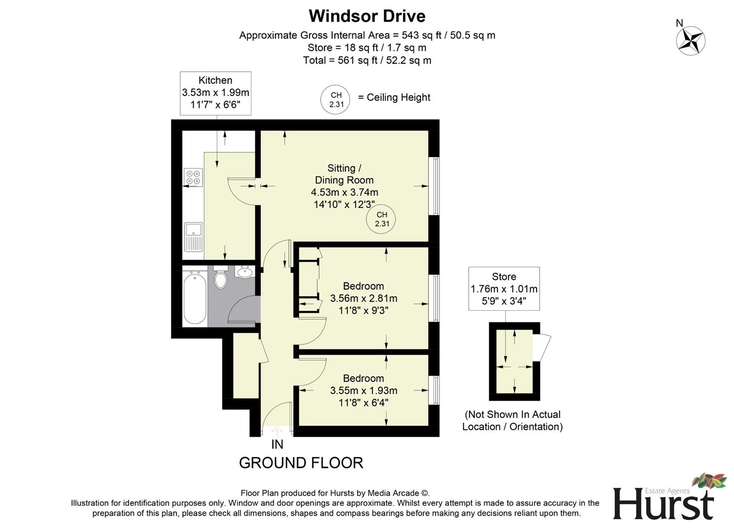 Property details for WINDSOR DRIVE, HIGH (WALK OF STATION) £